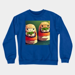 Kawaii Anime Sushi Crewneck Sweatshirt